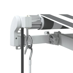 Automatische Markise Anthrazit & Weiß 600x350 cm