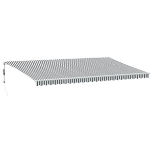 vidaXL Auvent automatique avec LED Anthracite et blanc 600x350 cm