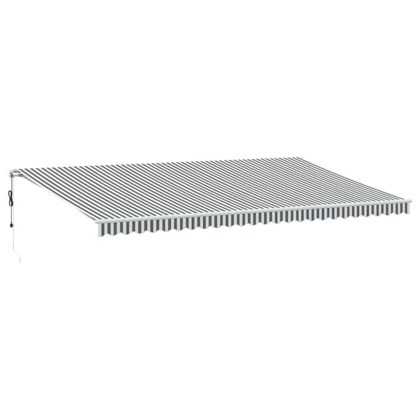 vidaXL Auvent automatique avec LED Anthracite et blanc 600x350 cm