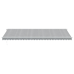 vidaXL Auvent automatique avec LED Anthracite et blanc 600x350 cm