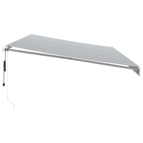 vidaXL Auvent automatique avec LED Anthracite et blanc 600x350 cm