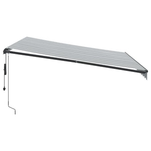 Automatische Markise Anthrazit & Weiß 400x350 cm