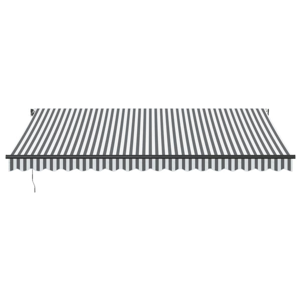 vidaXL Auvent automatique avec LED anthracite et blanc 450x350 cm