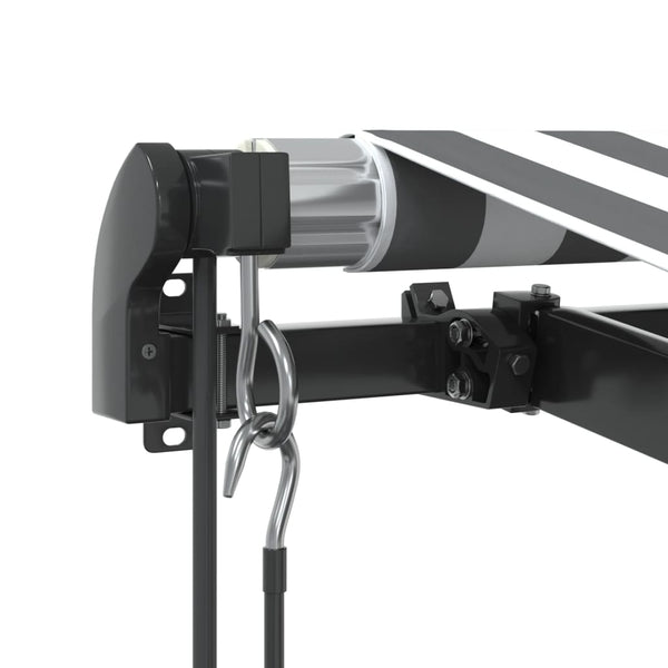 vidaXL Auvent automatique avec LED anthracite et blanc 450x350 cm