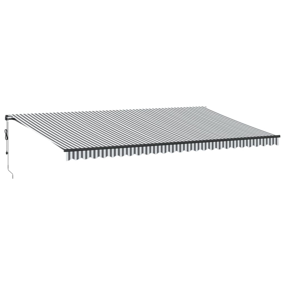 vidaXL Auvent Rétractable Automatique Anthracite et Blanc 600x350 cm