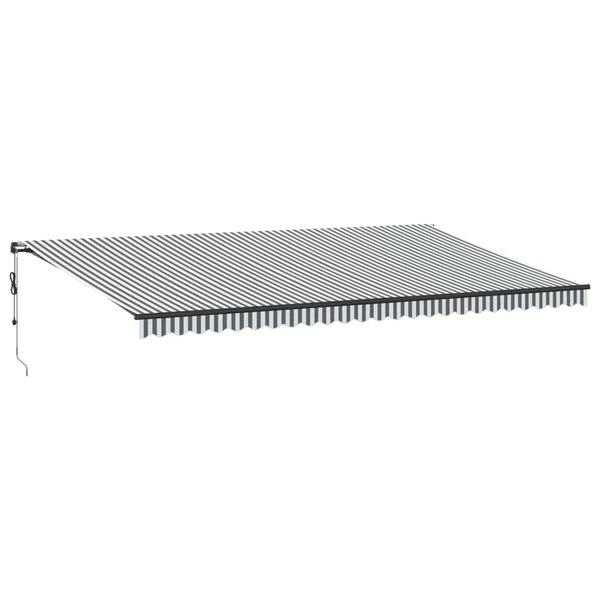 vidaXL Auvent Rétractable Automatique Anthracite et Blanc 600x350 cm