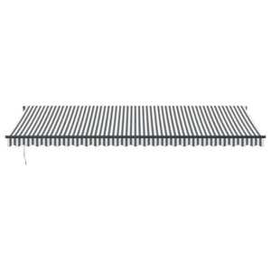 vidaXL Auvent Rétractable Automatique Anthracite et Blanc 600x350 cm