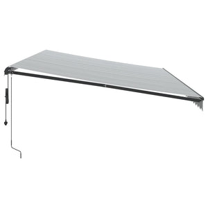 vidaXL Auvent Rétractable Automatique Anthracite et Blanc 600x350 cm