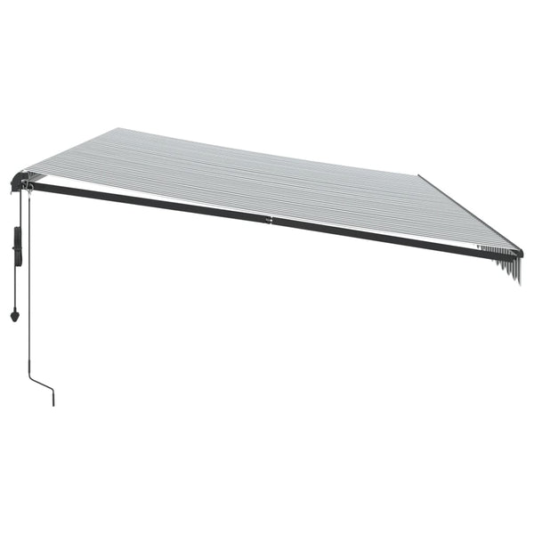 vidaXL Auvent Rétractable Automatique Anthracite et Blanc 600x350 cm