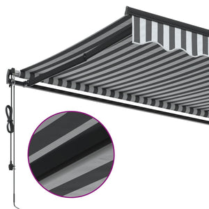 vidaXL Auvent Rétractable Automatique Anthracite et Blanc 600x350 cm
