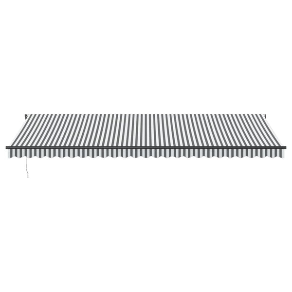 vidaXL Auvent banne motorisé avec LED Anthracite et blanc 600x350 cm