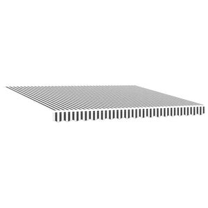 vidaXL Store banne manuel Anthracite et blanc 400x300 cm