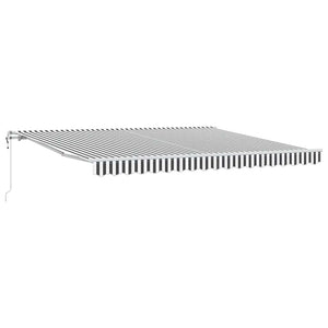 vidaXL Manuel Automatique Anthracite & Blanc 400x300 cm