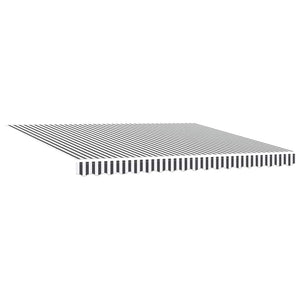 vidaXL Store banne rétractable anthracite et blanc 4x3 m Tissu et aluminium