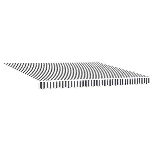 vidaXL Store banne rétractable anthracite et blanc 4x3 m Tissu et aluminium
