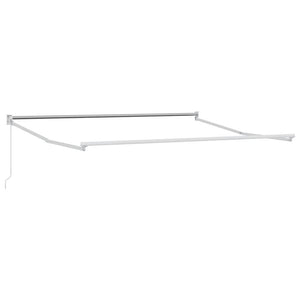 vidaXL Store banne rétractable anthracite et blanc 4x3 m Tissu et aluminium