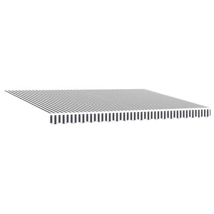 vidaXL Auvent rétractable anthracite et blanc 4,5x3 m Tissu & Aluminium