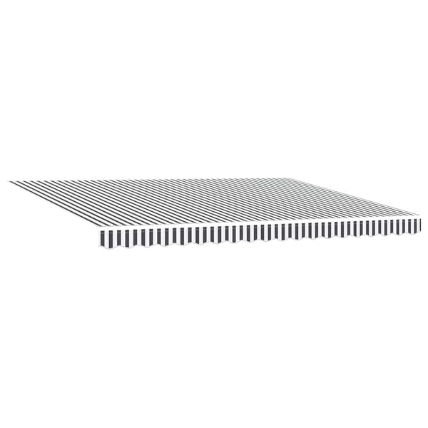vidaXL Auvent rétractable anthracite et blanc 4,5x3 m Tissu & Aluminium