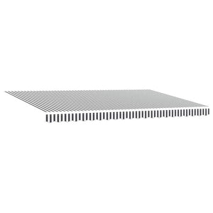 vidaXL Auvent rétractable anthracite et blanc 5x3 m Tissu et aluminium