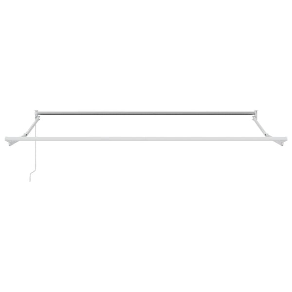 vidaXL Auvent rétractable anthracite et blanc 5x3 m Tissu et aluminium