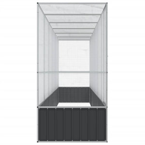 vidaXL Volière avec extension Argentée 626,5x107x212 cm Acier