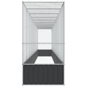 vidaXL Volière avec extension Argentée 1042,5x107x212 cm Acier