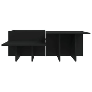 Schwarze Couchtische, 2er-Set