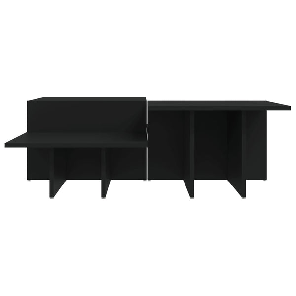 Schwarze Couchtische, 2er-Set