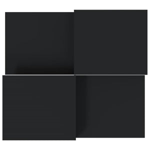 Schwarze Couchtische, 2er-Set