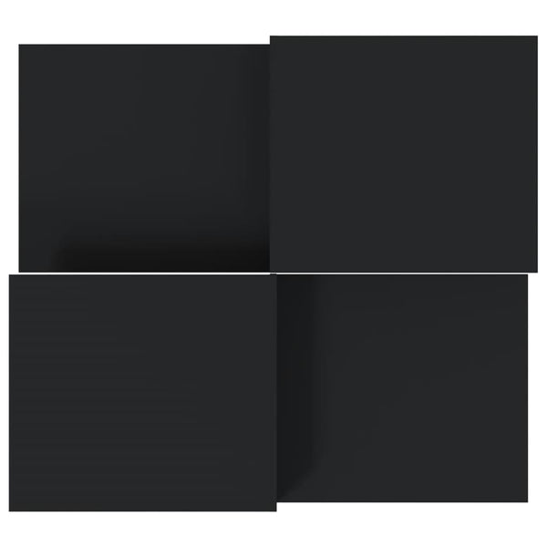Schwarze Couchtische, 2er-Set