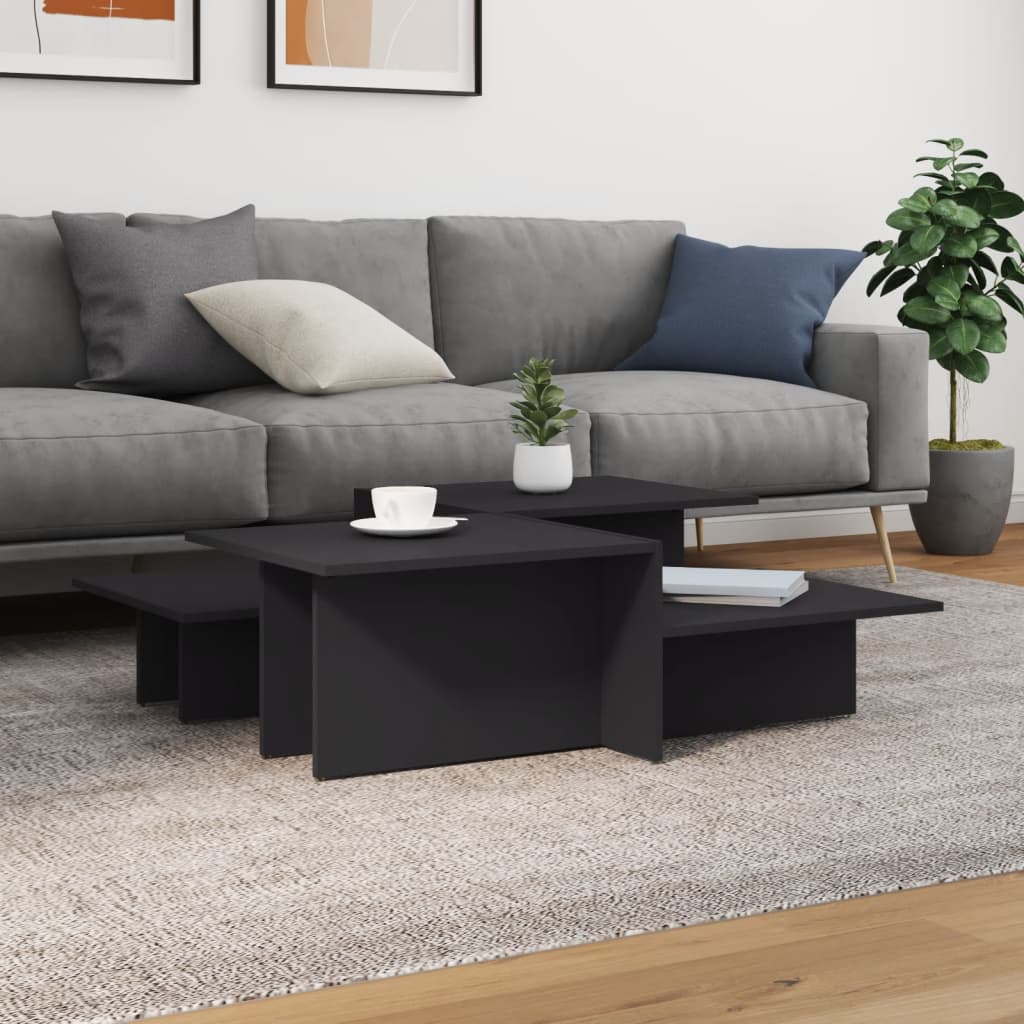 Graue Couchtische, 2er-Set