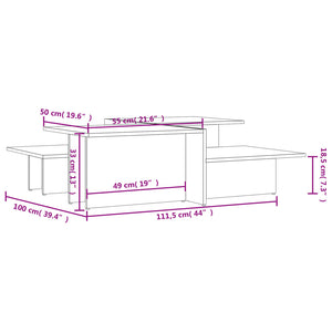 Couchtische 2er Set Sonoma-Eiche