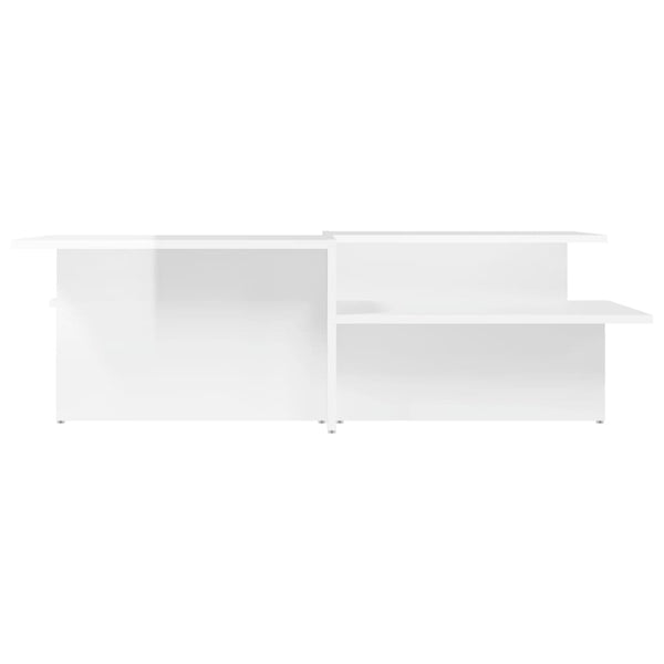 Couchtische 2er Set, Hochglanz Weiß