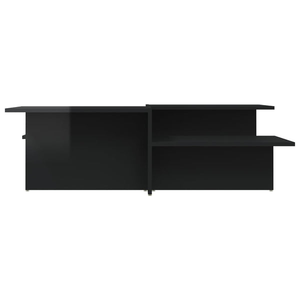 Couchtische, 2er-Set, Schwarz Hochglanz