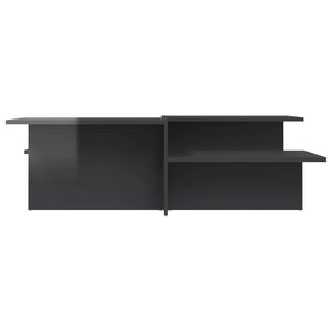 Couchtische, 2er-Set, Hochglanz Grau