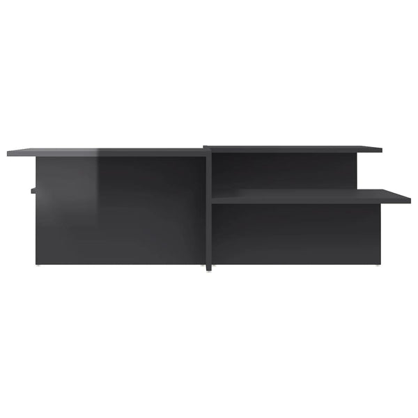 Couchtische, 2er-Set, Hochglanz Grau