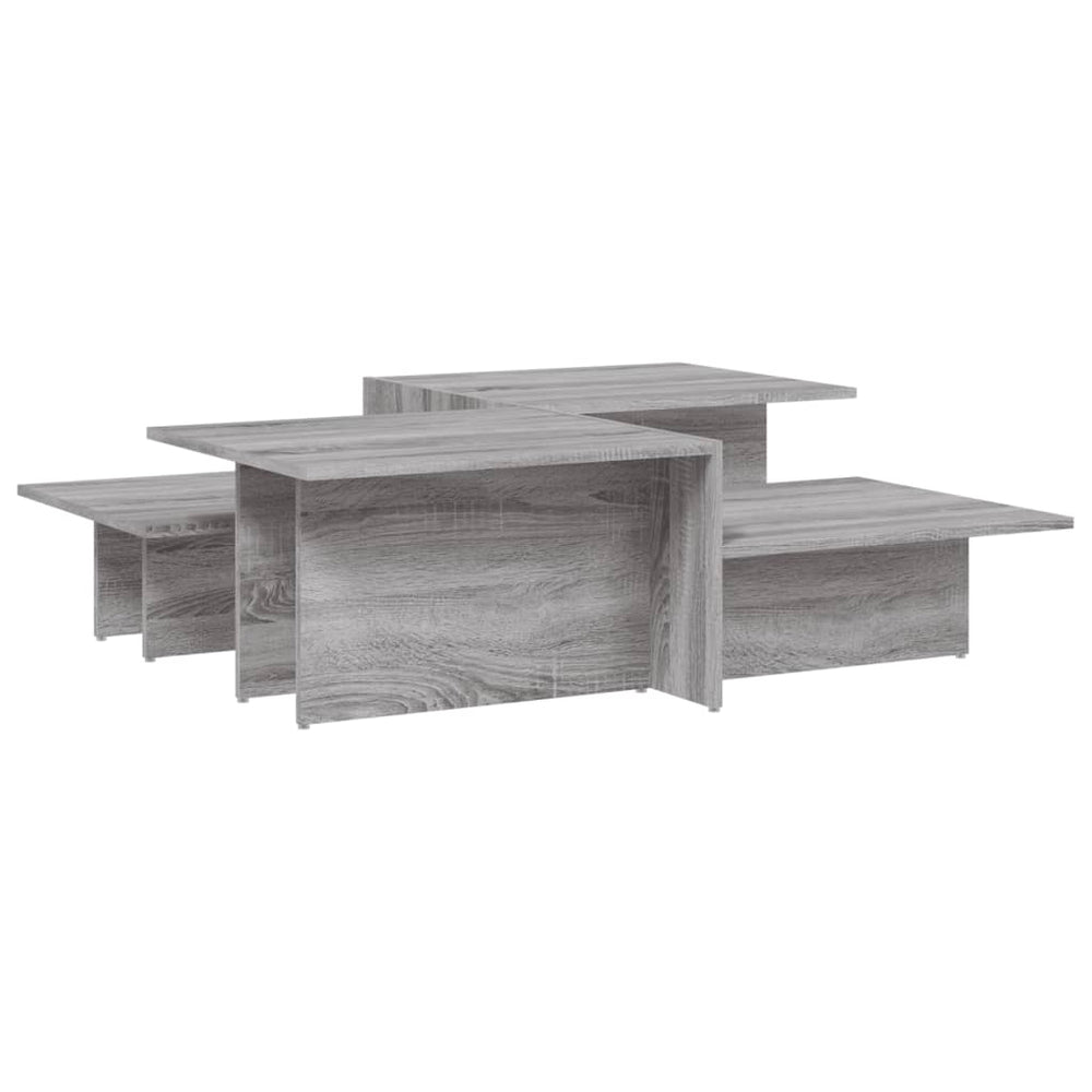 Couchtische 2er Set, Grau Sonoma