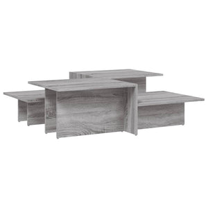 Couchtische 2er Set, Grau Sonoma