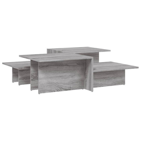 Couchtische 2er Set, Grau Sonoma