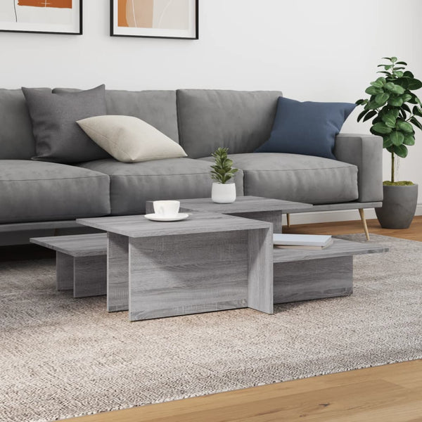 Couchtische 2er Set, Grau Sonoma