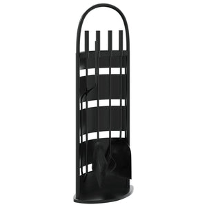 5-teiliges Kaminbesteck-Set 23 x 15 x 66 cm Stahl