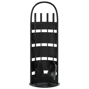 5-teiliges Kaminbesteck-Set 23 x 15 x 66 cm Stahl
