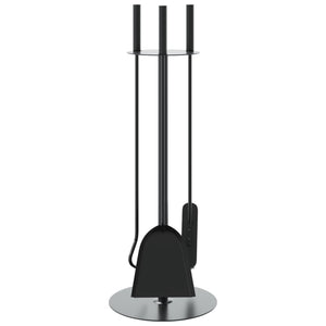 4-teiliges Kaminbesteck-Set 22 x 59 cm Stahl
