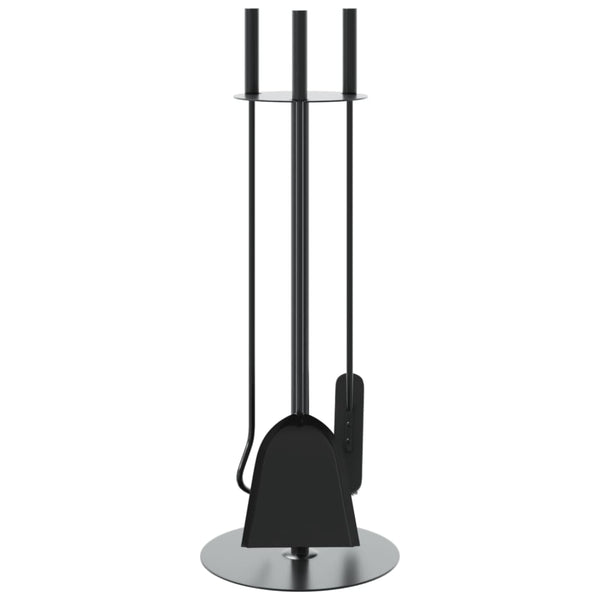 4-teiliges Kaminbesteck-Set 22 x 59 cm Stahl