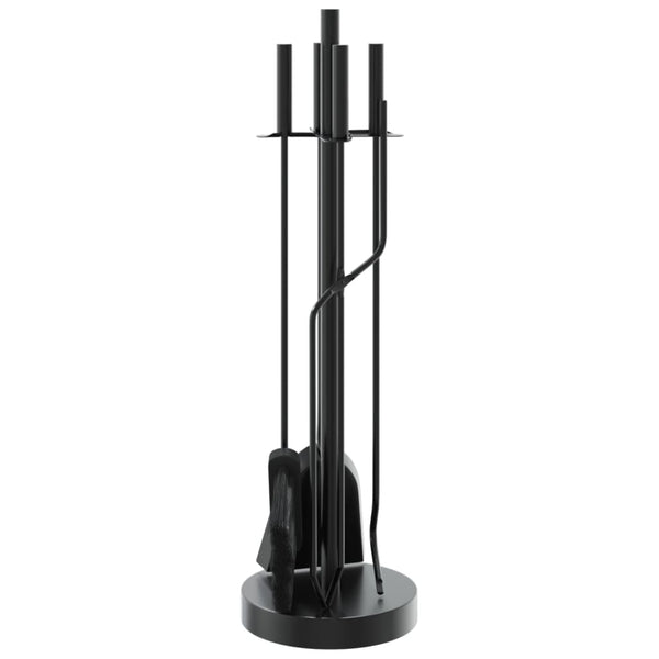 5-teiliges Kaminbesteck-Set 18 x 66 cm Stahl