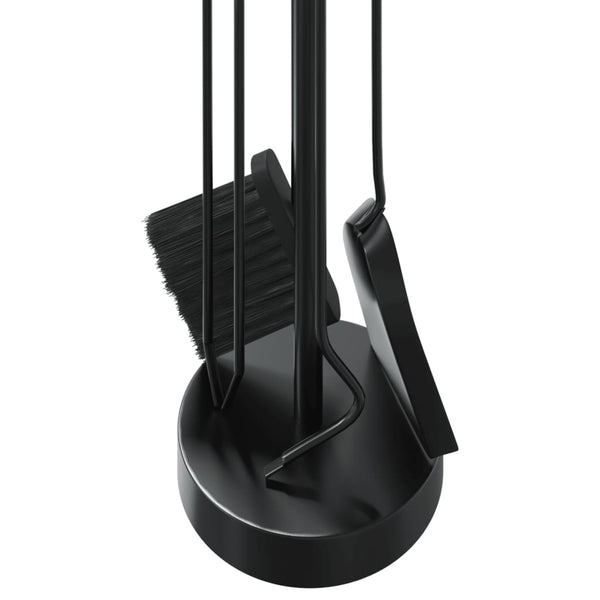 5-teiliges Kaminbesteck-Set 18 x 66 cm Stahl