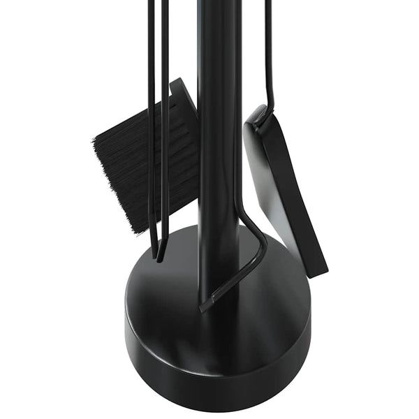5-teiliges Kaminbesteck-Set 18x56 cm Stahl