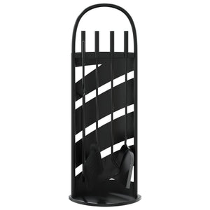 5-teiliges Kaminbesteck-Set 23 x 15 x 66 cm Stahl