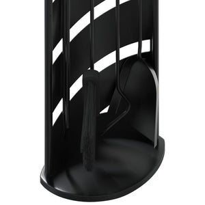 5-teiliges Kaminbesteck-Set 23 x 15 x 66 cm Stahl