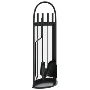 5-teiliges Kaminbesteck-Set 23 x 15 x 66 cm Stahl